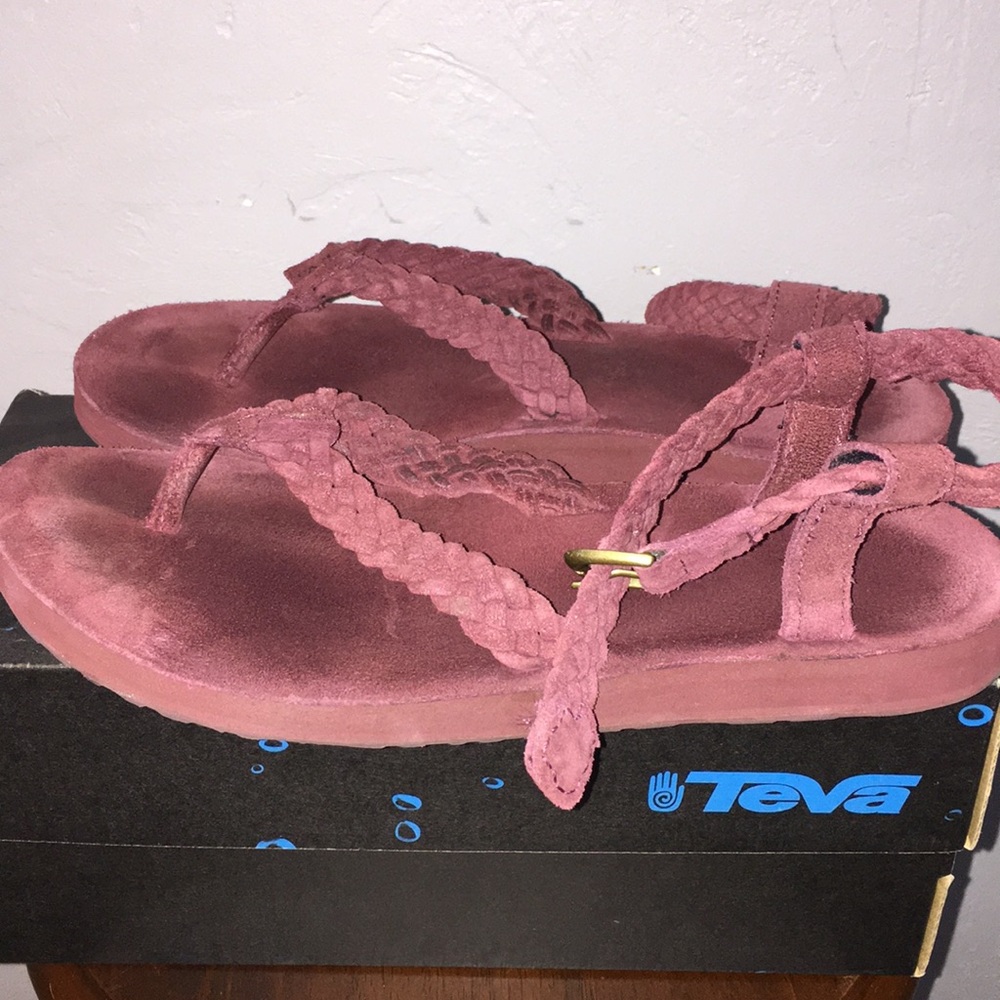 Suede teva braided sandal